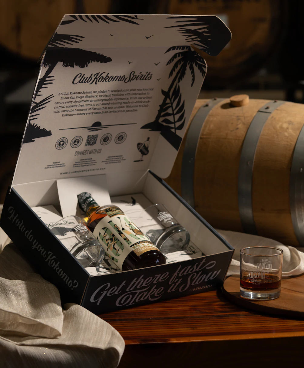 Club Kokomo Gift Box: Barrel Finished Rum + Tumblers